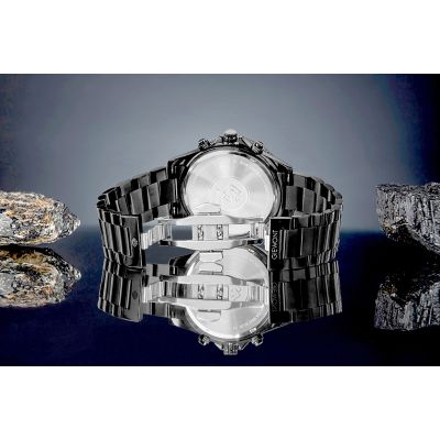 6. Men's Watch Giewont Chronograph Sapphire Black GW3520-B1