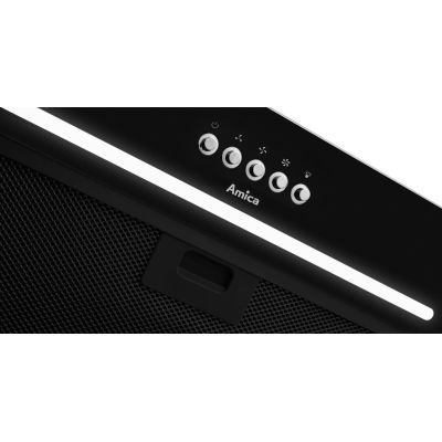 7. Built-in hood AMICA OMP6255BG 60 cm | LED | black