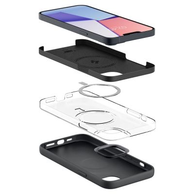 2. Spigen Silicone Fit Mag Case with MagSafe for iPhone 14 Plus - Black