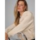 Hooded sweatshirt with decorative jet appliqué for women 4F 4FWAW26TSWSF2670-12S