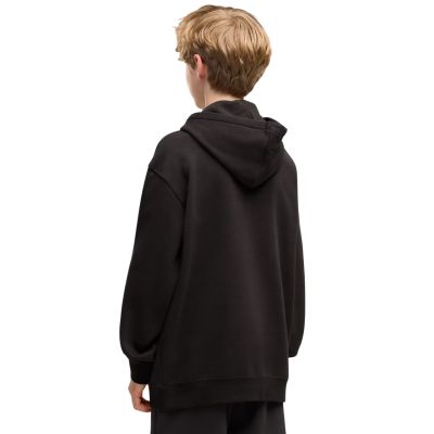 4. Puma Ess Logo Lab Relaxed Hoodie for Kids, black, 694674 01