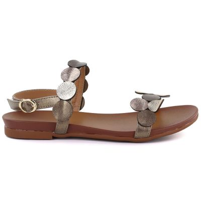 Brown women's sandals M.Daszyński MR1958-1