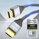 4. Wozinsky HDMI 2.1 Cable 8K 60 Hz 48 Gbps / 4K 120 Hz / 2K 144 Hz 1 m Silver (WHDMI-10)