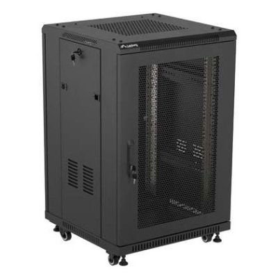 31. LANBERG FLOOR CABINET 18U 600X600 BLACK