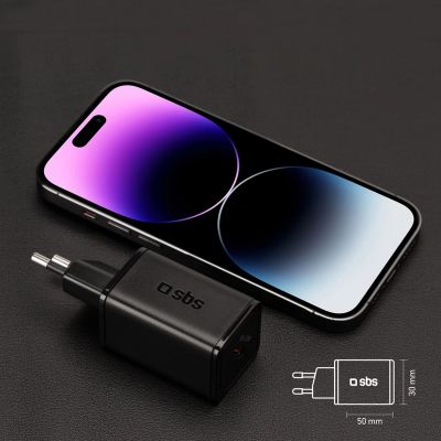 10. SBS TETRGAN1C45W 45W GaN USB-C Wall Charger with Power Delivery - Black