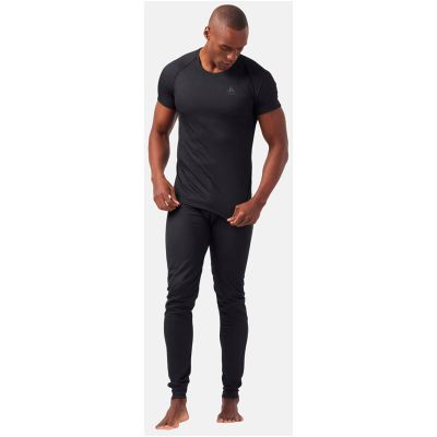 5. Men’s Odlo Active F-Dry Light Short-Sleeve Technical Sports Shirt, Breathable, Black (141162/15000)
