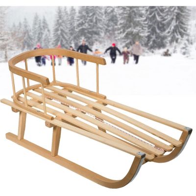12. NINA WOODEN SLEDGE WITH BACKREST