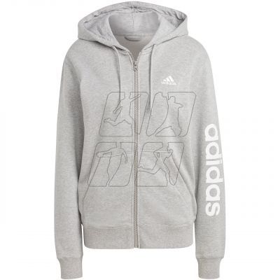adidas Essentials Linear Full-Zip French Terry Hoodie W IC6866