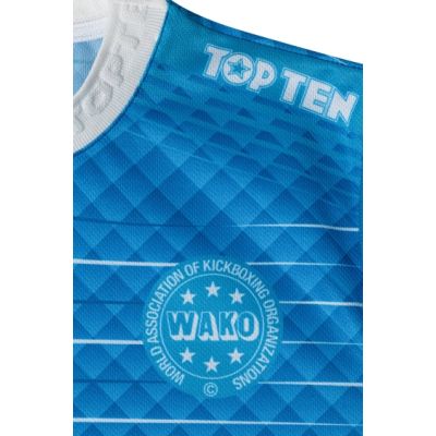 21. TOP TEN "WAKO" light contact shirt (WAKO APPROVED)