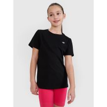 Regular plain girls' T-shirt 4F 4FJWSS25TTSHF2177-20S