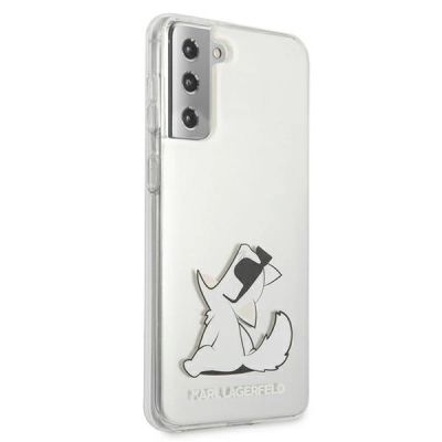 4. Karl Lagerfeld Choupette Fun Case for Samsung Galaxy S21+ - Transparent