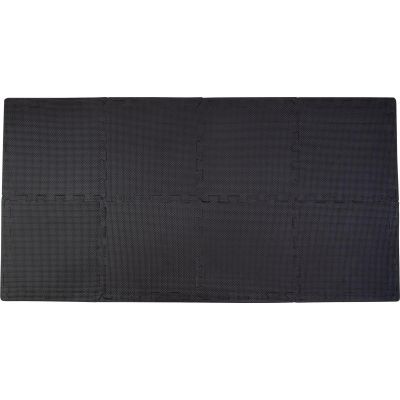 14. PUZZLE MAT FOR FITNESS EQUIPMENT 8 PCS 30x30x0.9 CM BLACK PURE 2 IMPROVE