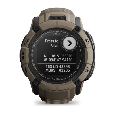 23. Garmin Instinct 2X Solar Tactical Edition 2.79 cm (1.1") MIP 50 mm Digital 176 x 176 px Touchscreen Green GPS