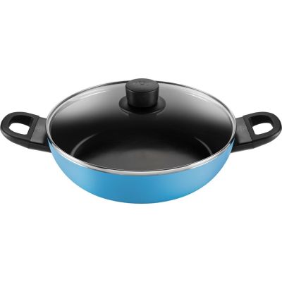 BALLARINI CAPRERA Deep frying pan 2H with lid 28 cm blue