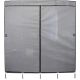 5. TEXTILE WARDROBE 168x45x172CM DARK GREY 45238