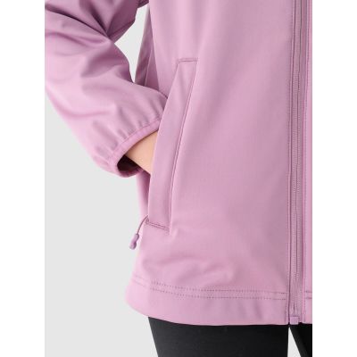 4. Windproof softshell jacket with neodry 5000 membrane for girls 4F Junior 4FJWAW24TSOFF261-54S