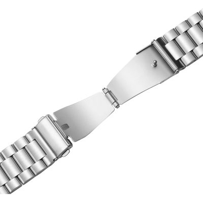 3. Puro METAL Stainless Steel Strap for Samsung Galaxy Watch 4 / 4 Classic / 5 / 5 Pro / 6 / 6 Classic - Silver