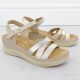 5. Women's gold wedge sandals Vinceza 15358