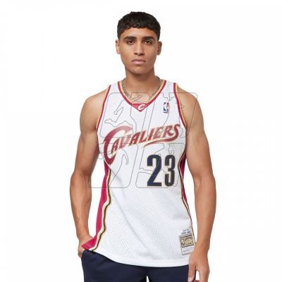 2. Mitchell &amp; Ness NBA Swingman Jersey Cavaliers 03 Lebron James M SMJYCP19209-CCAWHIT03LJA