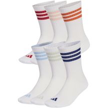 Adidas 3-Stripes Essentials Cushioned Crew 6 Pack Socks White KE5493