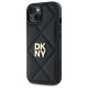 2. DKNY Quilted Stack Logo iPhone 15 Case - Black