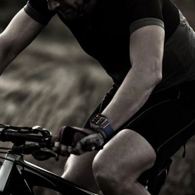 6. Tech-Protect Nylon Clasp for Apple Watch 44 / 45 / 46 / 49 mm - Navy