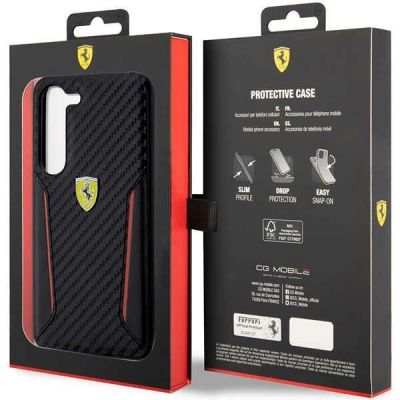 8. Ferrari FEHCS23MNPYK S23+ S916 black/black hardcase Carbon Contrast Edges