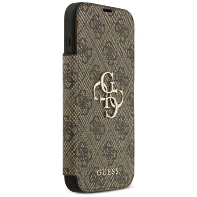 4. Guess Book 4G Metal Logo Case for iPhone 18 Pro Max / 17 Pro Max - Brown