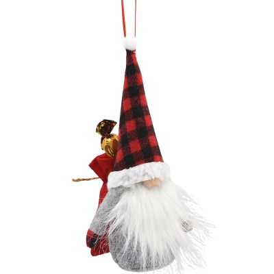 11. DECORATIVE SANTA CLAUS GNOME ELPH WITH GIFT BAG 20CM