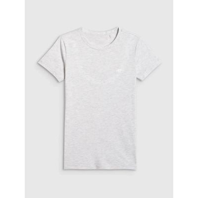 3. Slim T-shirt from the basic women's collection 4F 4FWMM00TTSHF3306-27M