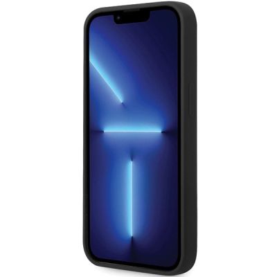 5. BMW BMHMP14SSILBK2 case for iPhone 14 - black Signature Liquid Silicone MagSafe