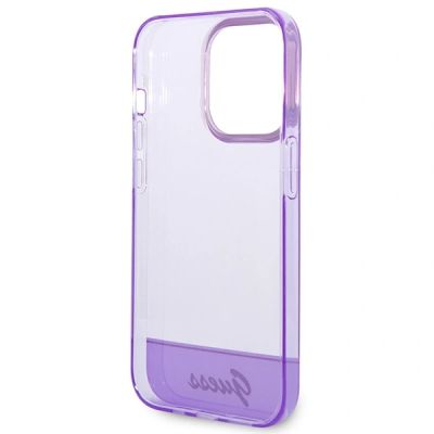 7. Guess Translucent Case for iPhone 14 Pro Max - Purple