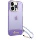 3. Guess GUHCP14XHGCOHU iPhone 14 Pro Max 6.7" purple/purple hardcase Translucent Pearl Strap