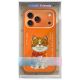 7. Nimmy Glasses Cool Cat Case for iPhone 17 Pro - Orange
