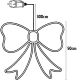 4. DECORATIVE BOW 55CM RED 120 LED