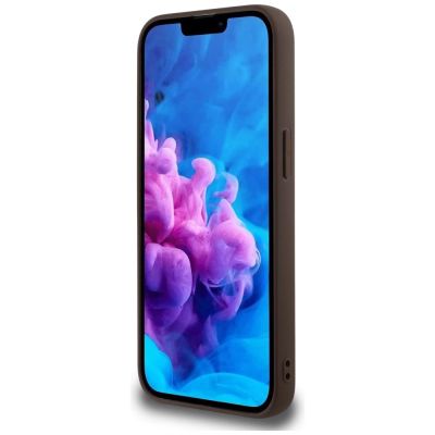 5. Guess 4G Ring Classic Logo MagSafe iPhone 16e Case - Brown