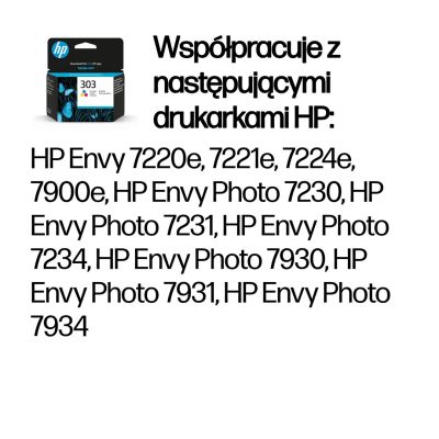 16. Original HP 303 Ink Cartridge (T6N01AE) (Color: Cyan Magenta Yellow)