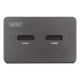 12. USB-C 3.2 Gen2 Docking Station for M.2 Duo NVMe and SATA SSDs (max. 2x 4 TB) with SD-Express 7.1 Card Reader (max. 2 TB), Black