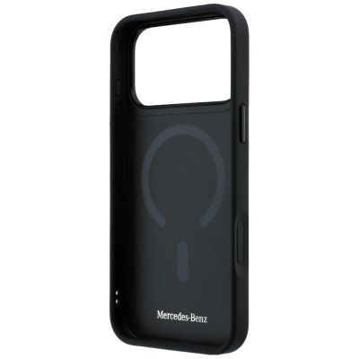 7. Mercedes Leather 3D MagSafe Case for iPhone 17 Pro - Black