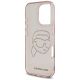 7. Karl Lagerfeld IML Rhinestones Karl Head Case for iPhone 16 Pro Pink