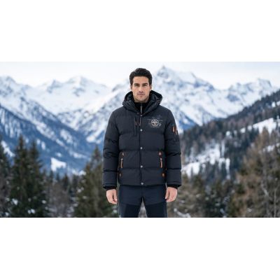 6. Men’s parka Geographical Norway VERVEINE BLACK DB MEN 005 (WU5933H/GN-BLACK)