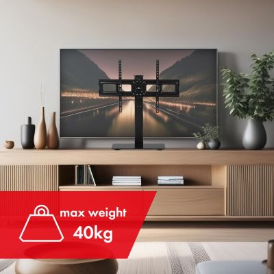 5. MACLEAN UNIVERSAL TV STAND FOR TV CABINET, MAX. 40KG, MAX. VESA 600X400, FOR TV 32-75" MC-386