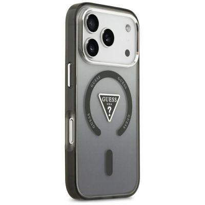 4. Guess IML Gradient Triangle Logo MagSafe Case for iPhone 18 Pro Max / 17 Pro Max – black