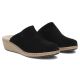 4. Black leather wedge sandals Filippo DK7567
