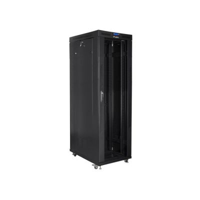 LANBERG FLOOR RACK CABINET 19" 42U 800X1000 GLASS DOOR LCD BLACK FF01-8042-12BL (FLAT PACK)