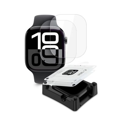 2. Tech-Protect Supreme Hydrogel Film Set 2-pack for Apple Watch 10 46 mm - transparent