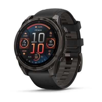 Garmin fenix 8 3.56 cm (1.4") AMOLED 47 mm Digital 454 x 454 px Touchscreen Black Wi-Fi GPS
