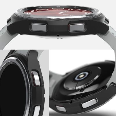 5. Ringke Slim 2-pack Case for Samsung Galaxy Watch 6 Classic 43mm - Black and Clear