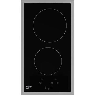 9. Beko HDMC 32400 TX ceramic hob (2 cooking zones; black)