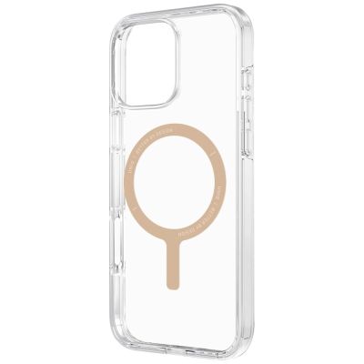 2. Uniq Clario Magclick Charging Case for iPhone 16 Pro Max - Transparent Gold
